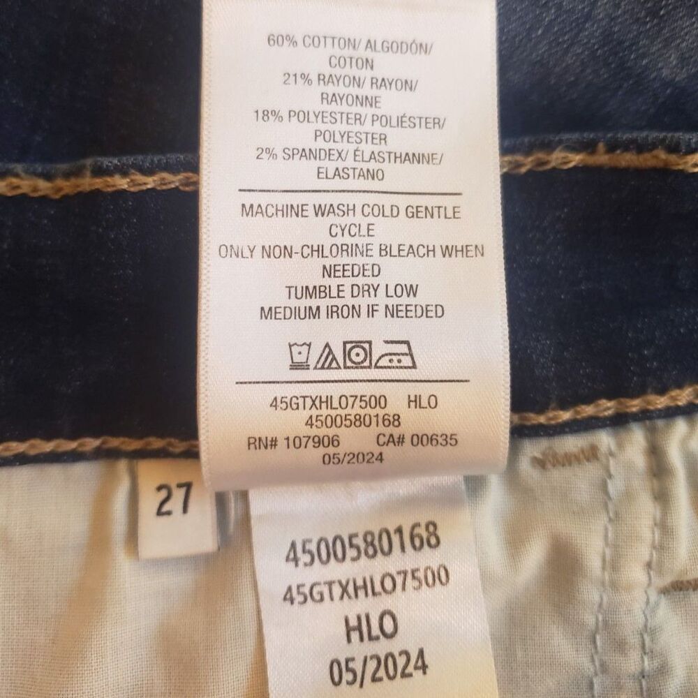 Hudson - Blair Jeans - High Rise - Bootcut - Dark Blue - Women Size 27 - Picture 8 of 8
